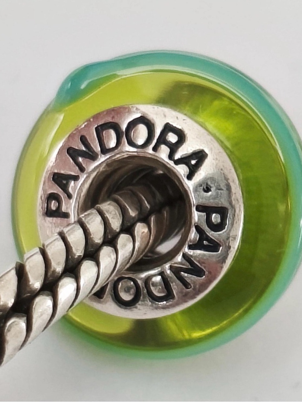 Pandora Retired Murano Ribbon Glass Charm Rare